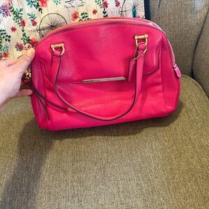 Pink Leather Handbag